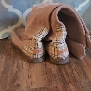 Sperry knee high suede boots
